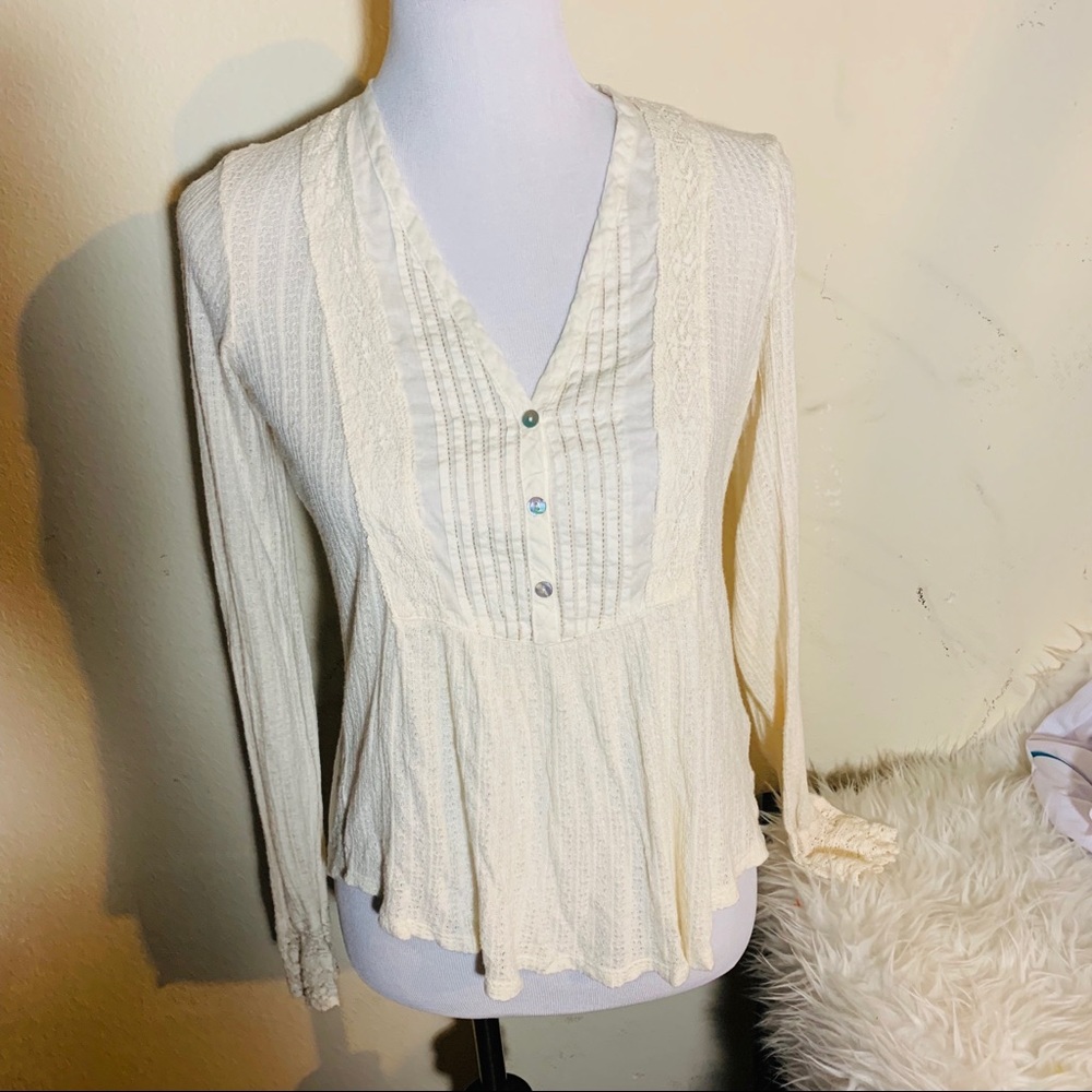 Like new lucky brand thermal boho top